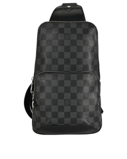 Avenue Sling Bag, Canvas, Damier Graphite, MB0220, 3*